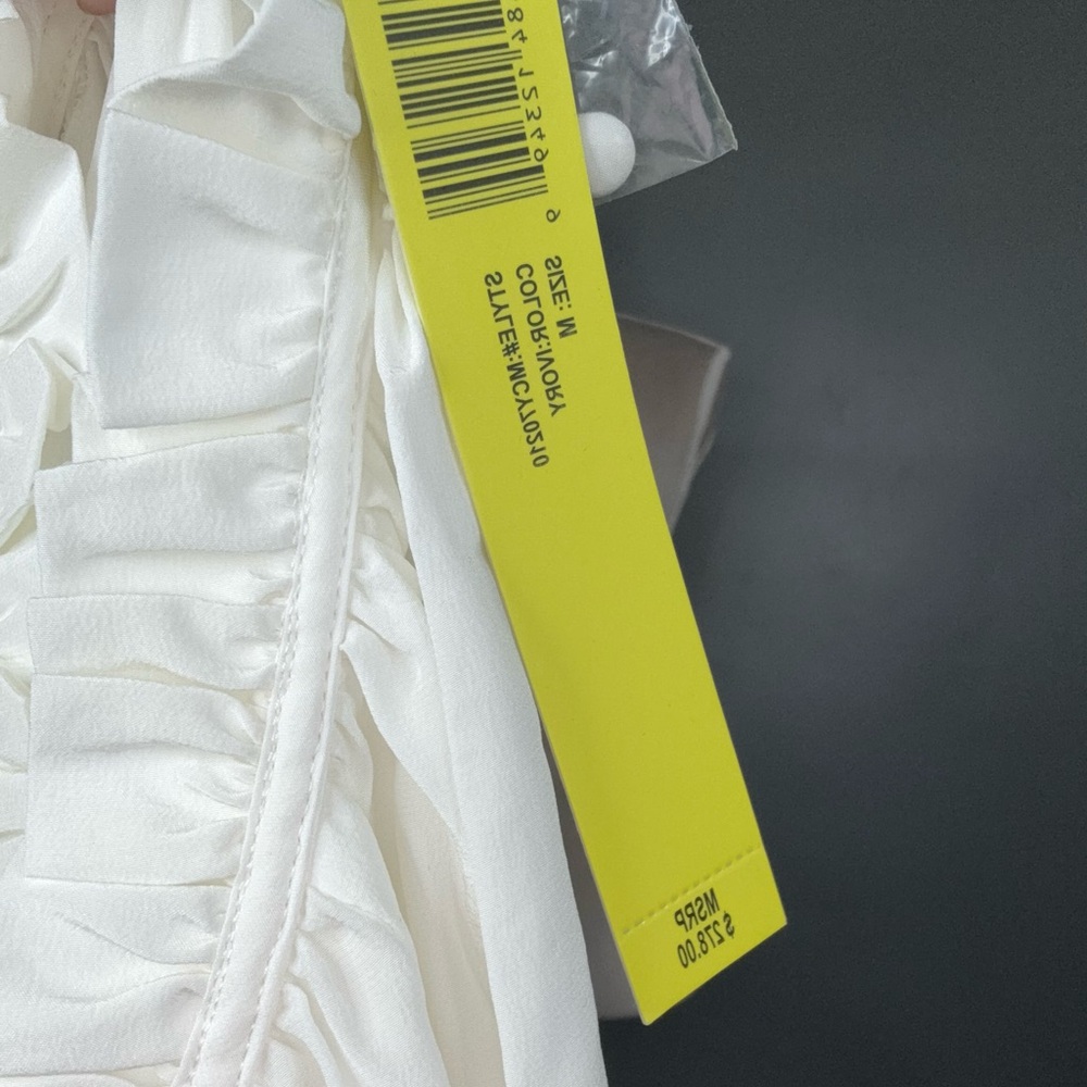 Catherine Malandrino White Ruffled Blouse - Picture 4 of 4